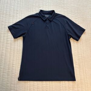 RHONE Men's Dark Blue Polo Shirt